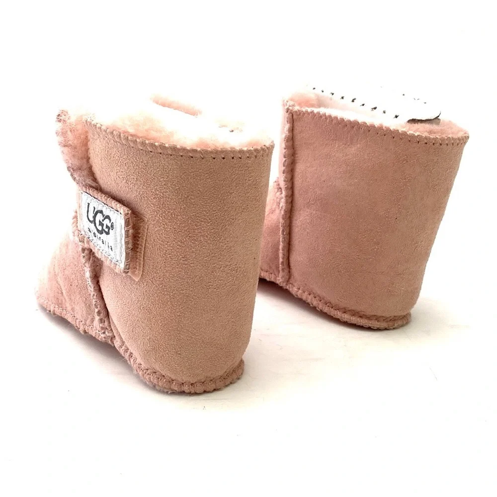 UGG Toddler Baby Erin Powder Pink Sheepskin/Suede Slippers